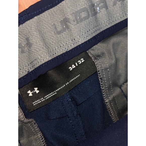 Under Armour Mens Navy Blue Straight-Leg Pants 34x30 - Picture 4 of 7